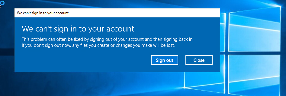 cant sign in to your account - temp profile - after clone VM using ...