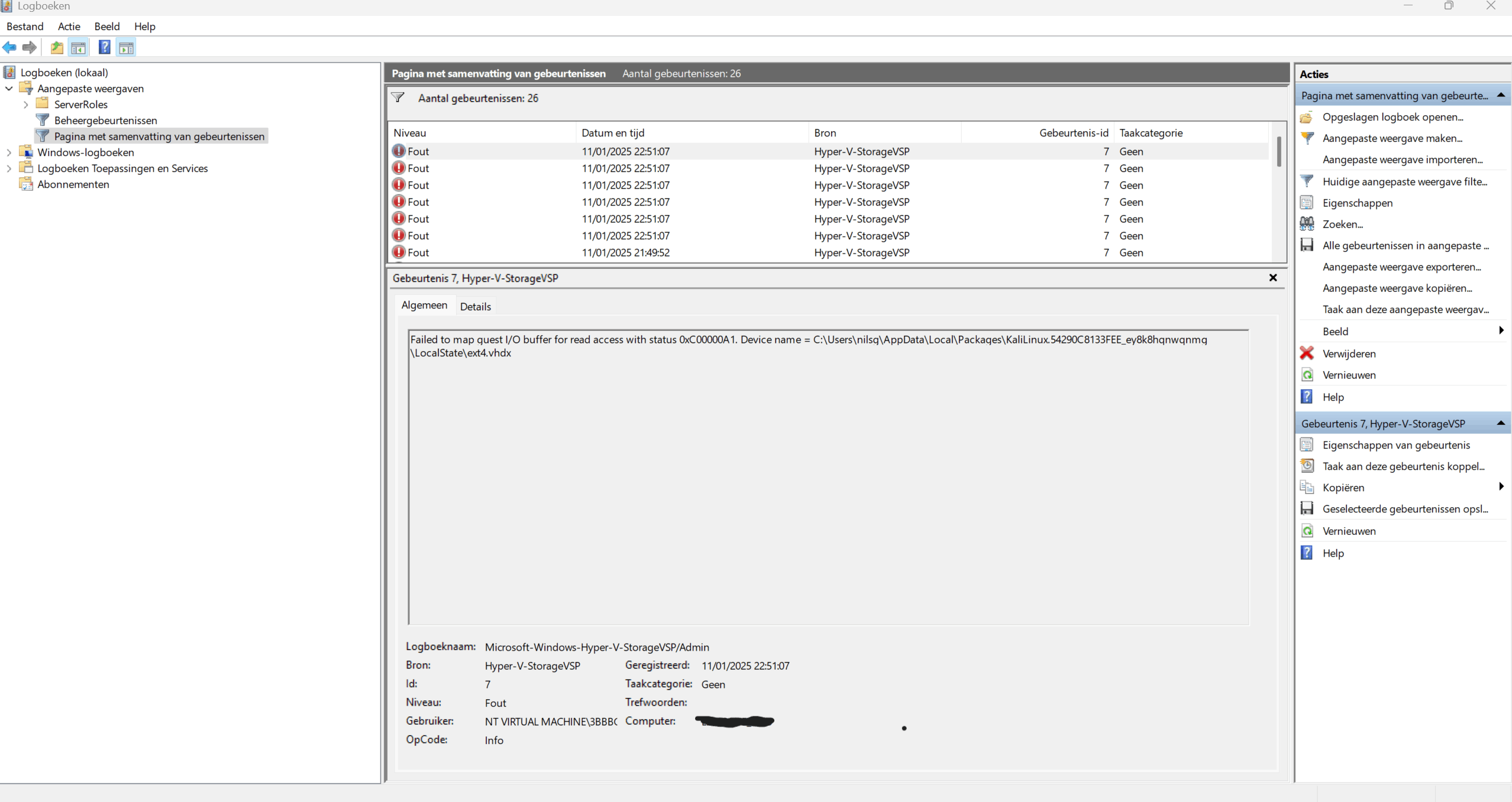 Hyper-V-StorageVSP id:7 - Microsoft Q&A