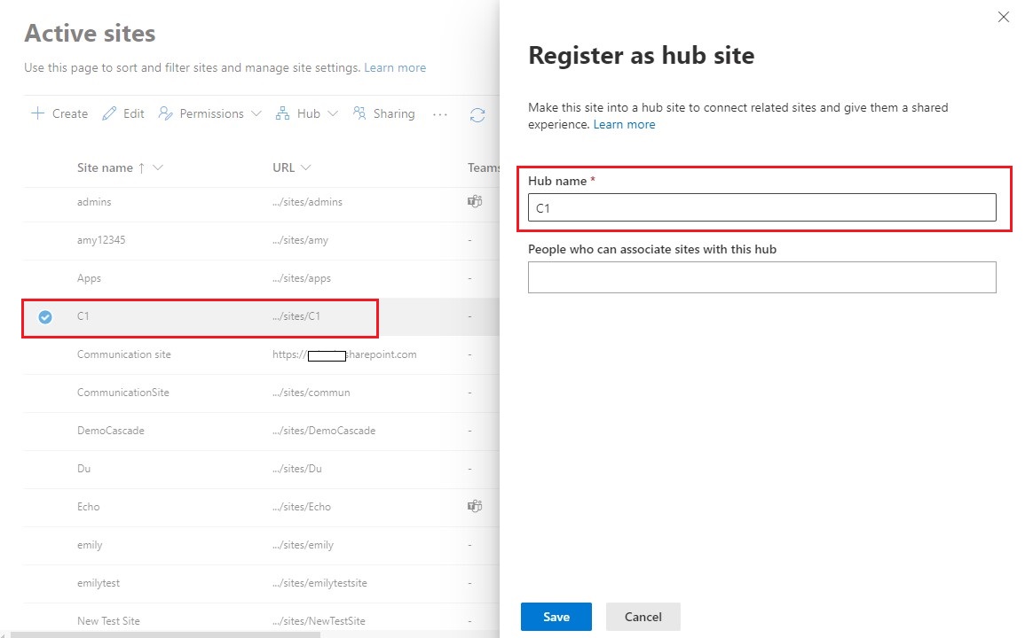 Site which is defined as a Hub and linked to a Hub will only have one ...