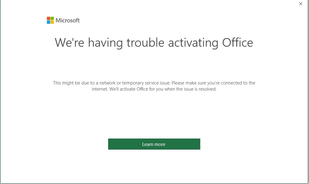 Cannot activate Microsoft Office Home and Business 2016 - Microsoft Q&A