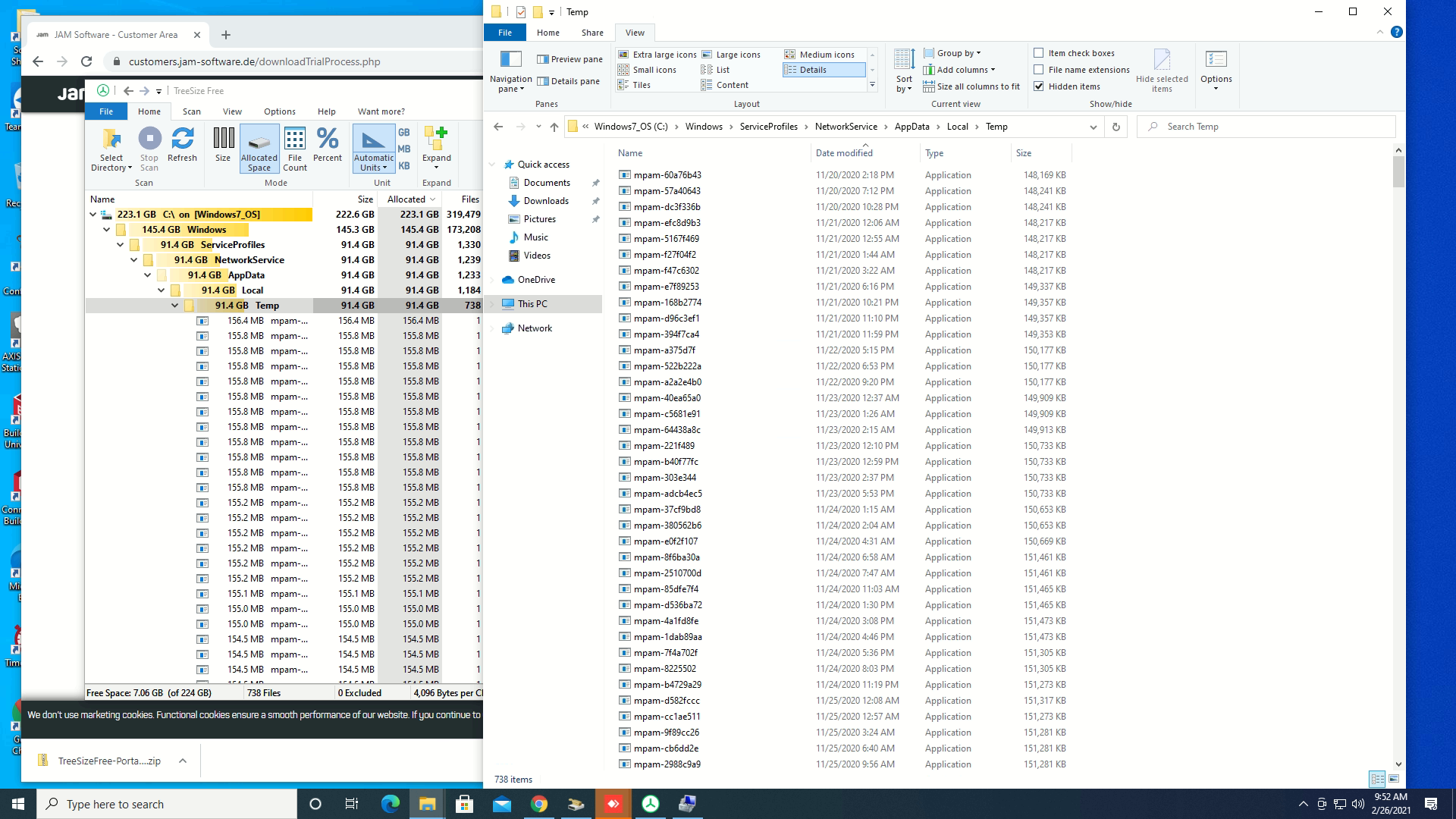 mpam files filling hard disk - Microsoft Q&A
