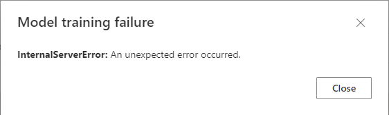 Custom Neural Model is Failing - Microsoft Q&A