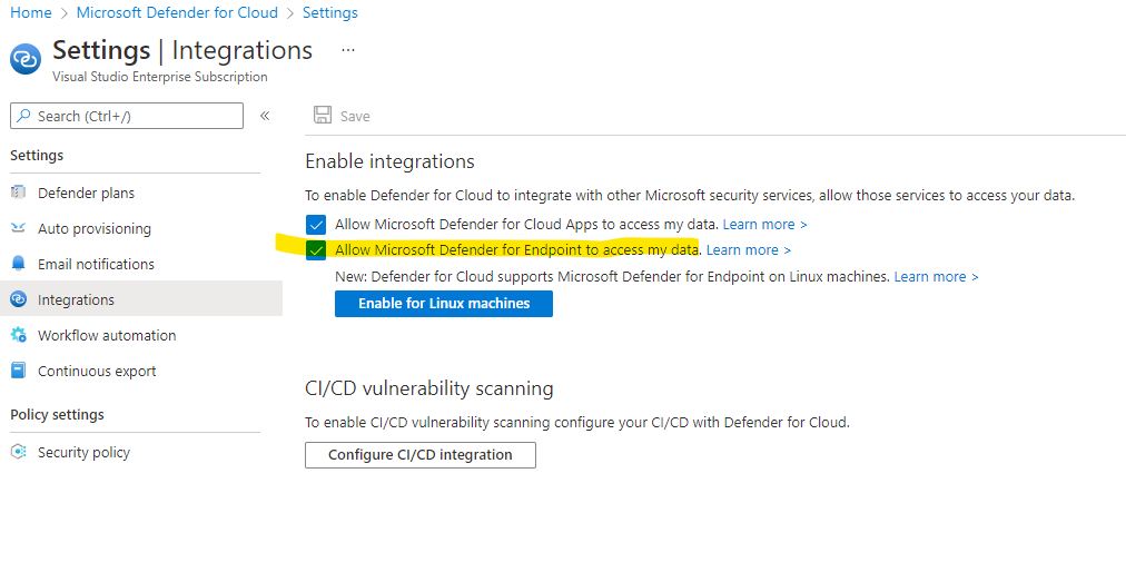 Defender for Cloud's enhanced security features enabled but not working ...