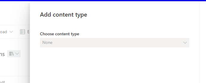 Sharepoint Online Library Custom Content Type not available - Microsoft Q&A
