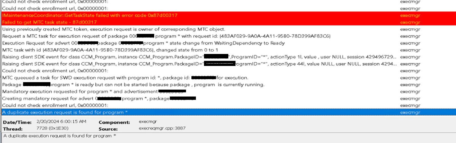 GetTaskState failed with error code 0x87d00317 - Microsoft Q&A