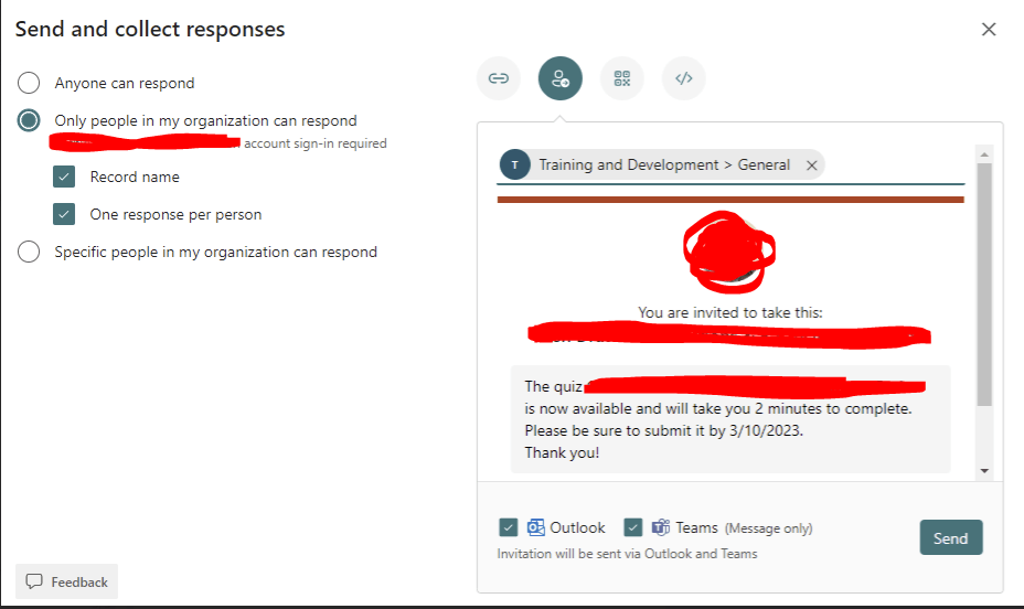 550 5.1.10 error when sending reminders through Microsoft Forms ...