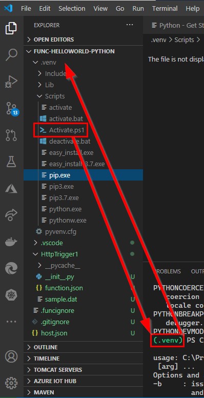 Python Function App - VSCode environment - Microsoft Q&A