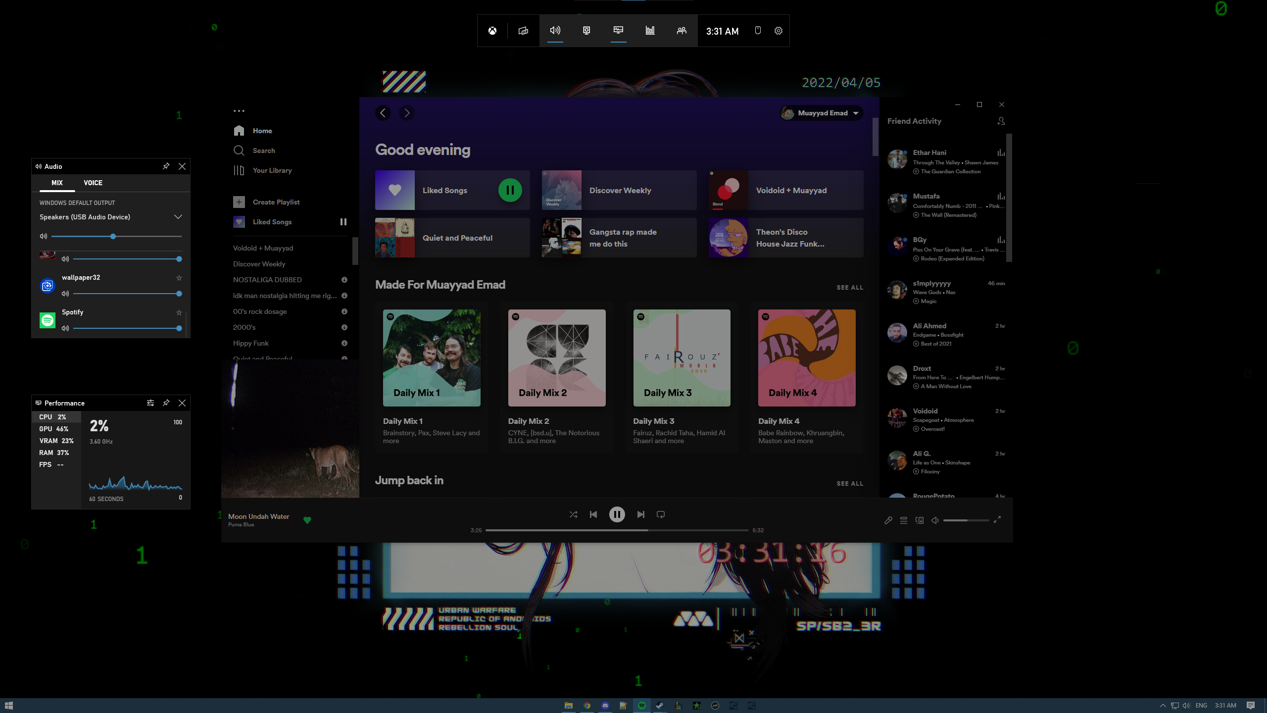 Windows 10 Xbox game bar adds chat and Spotify integration