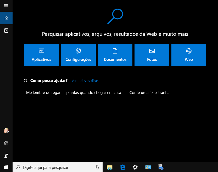 Barra de pesquisa do Windows 10 - Microsoft Q&A