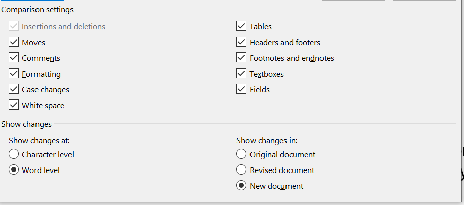 Combining documents with only a highlight change does not detect any ...