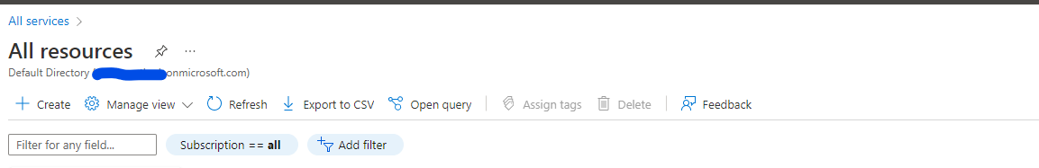 Azure Portal not showing services present inside the resource group ...