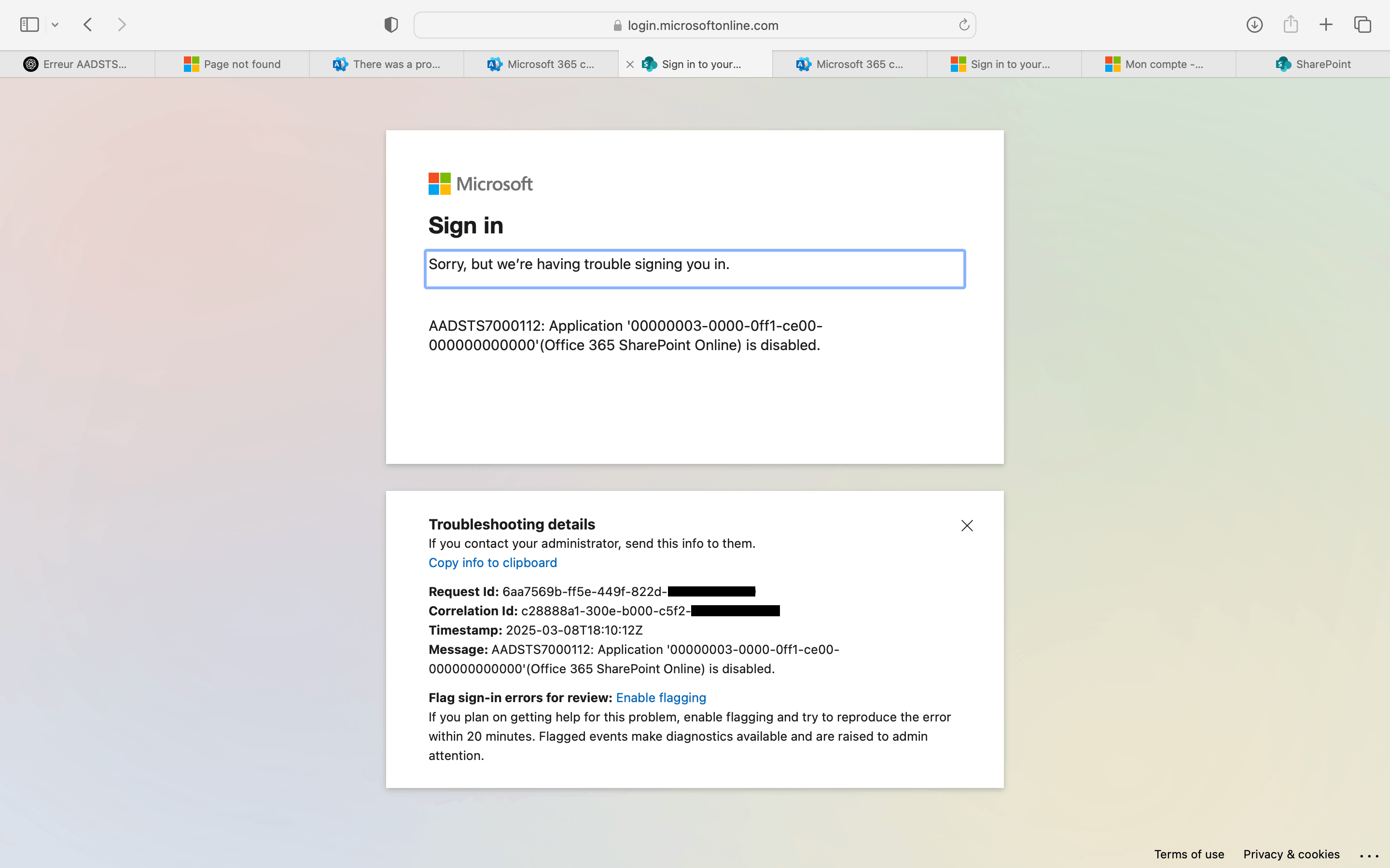 I can not restore my SP access - Microsoft Q&A