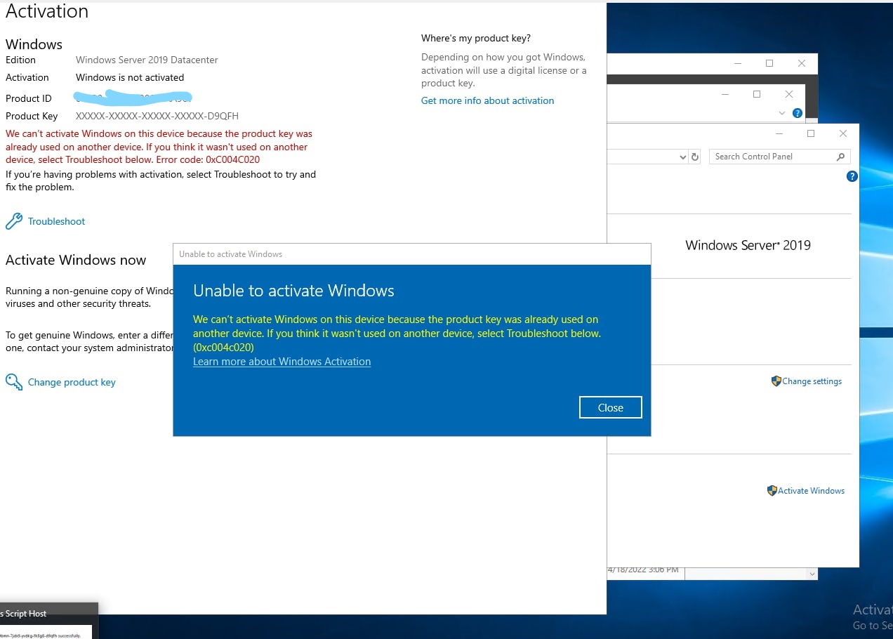 Cannot activate license of Windows Server/VM in Cloud environment ...