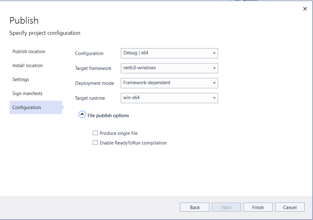 .Net core 6: facing click once publish issue for winform project ...