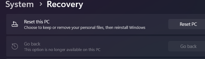 How can I revert back to Windows 11 and recover my personal files ...
