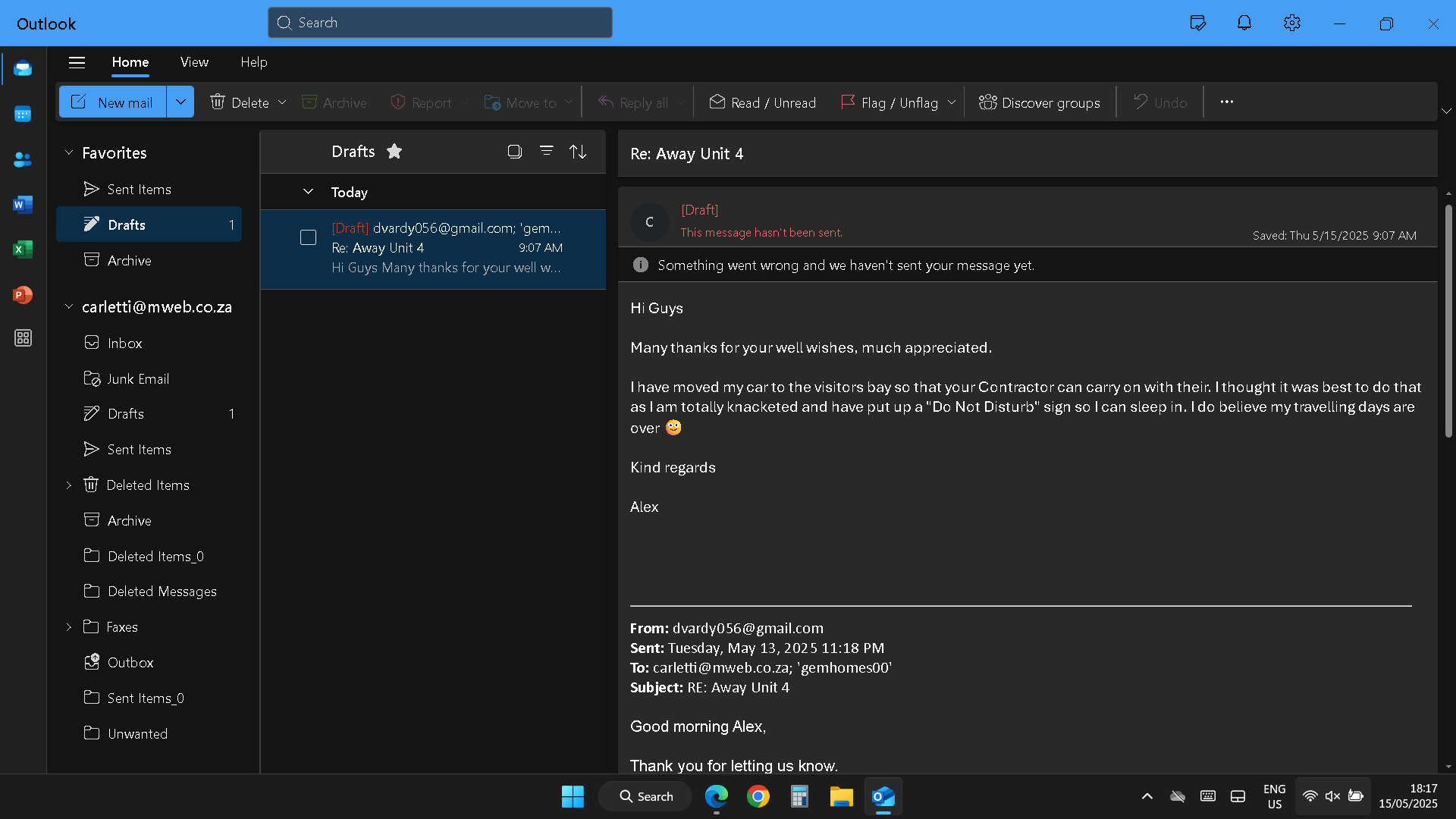 microsoft outlook new email