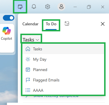 To Do List in Outlook disappeared with the last MS update - Microsoft Q&A