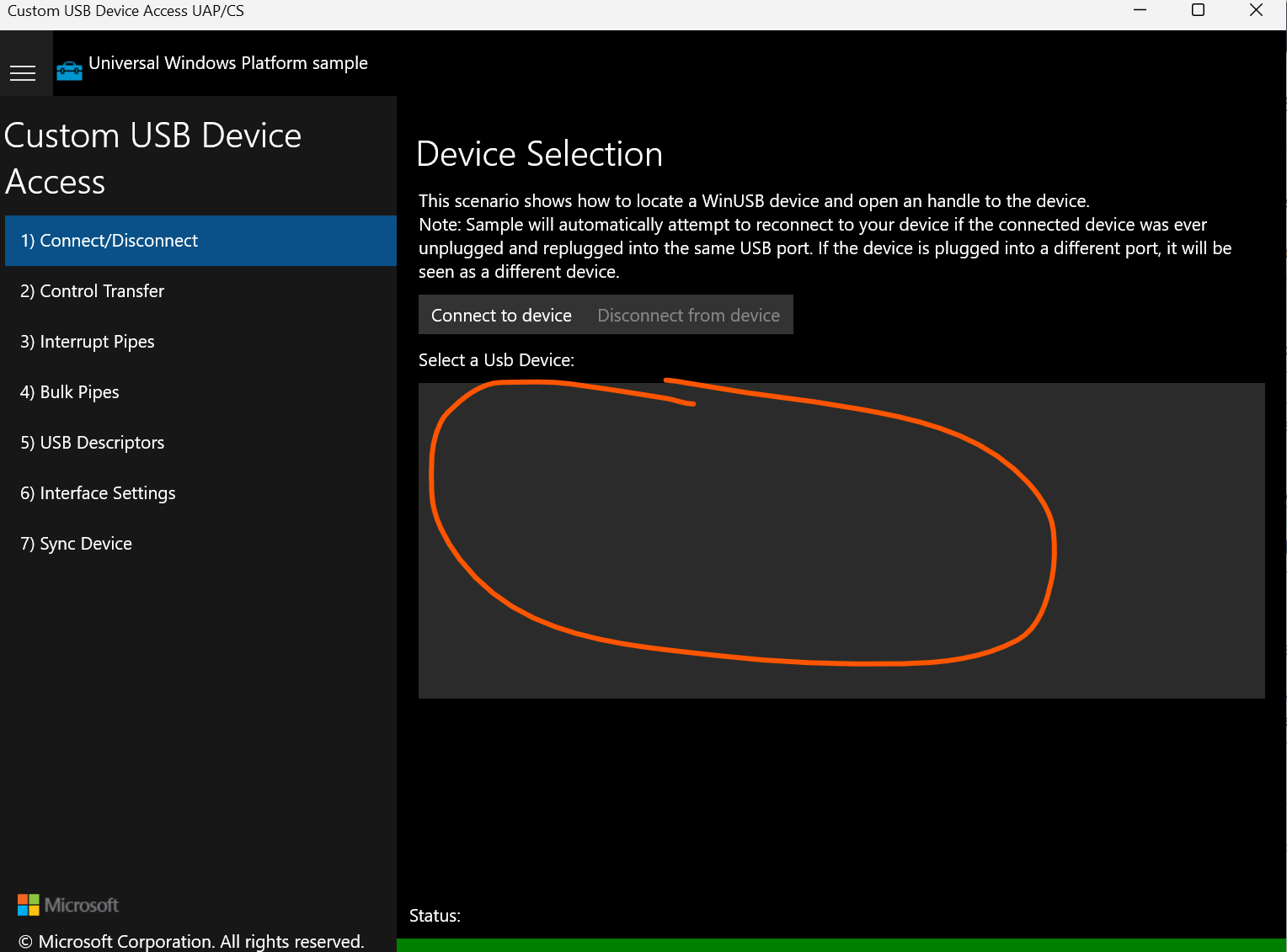 How To Use The CustomUsbDeviceAccess Demo In Windows-Universal.