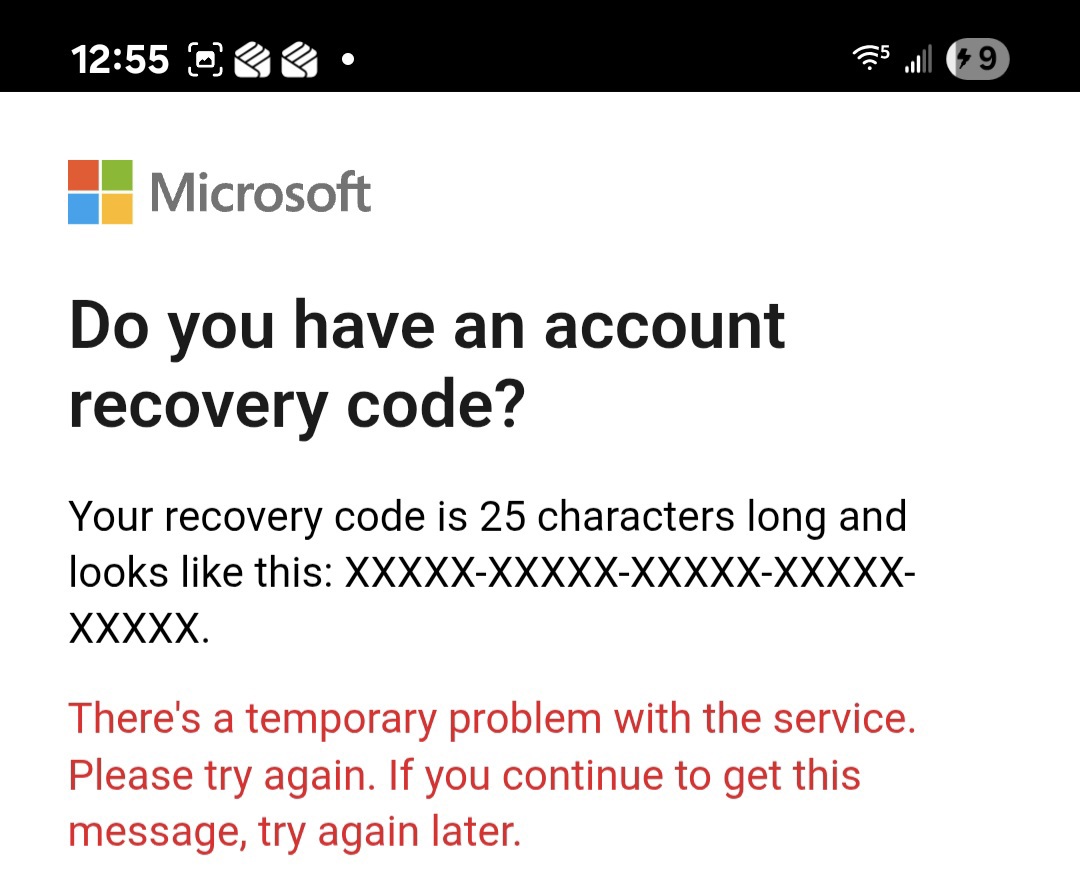 Title: 25-digit recovery code not working + 2FA enabled, account