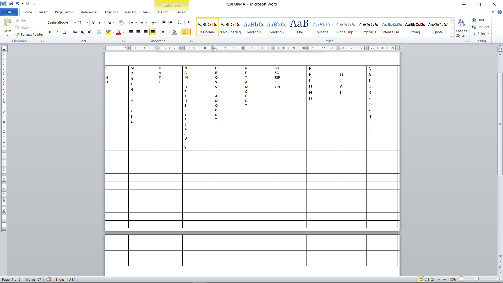 Regarding word 2010 insert table - Microsoft Q&A