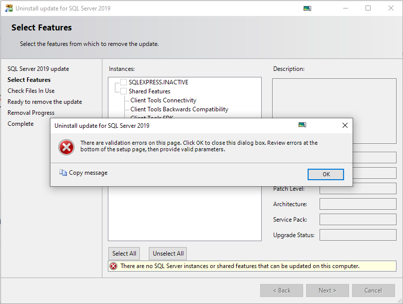 SQL Serwer KB4583458 install error 0x80070643. - Microsoft Q&A