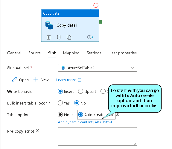 Populate sink table with new column values - Microsoft Q&A