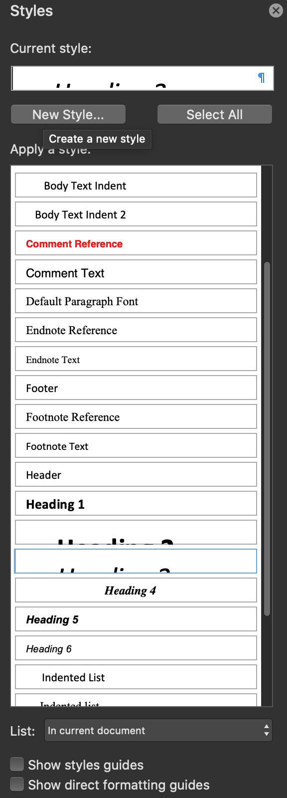 Word styles vs. Google Docs - Microsoft Q&A