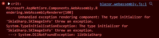Can't find libSkiaSharp when creating SKBitmap C# - Microsoft Q&A