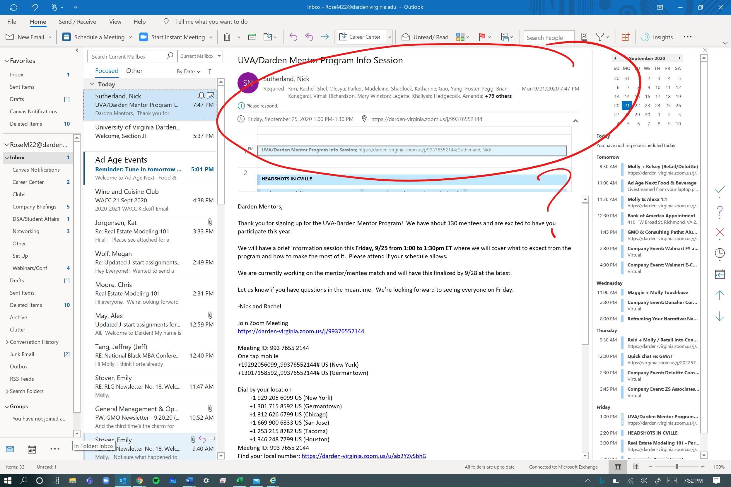 How to I add this calendar response bar in Outlook? (I'm on Windows 10 ...