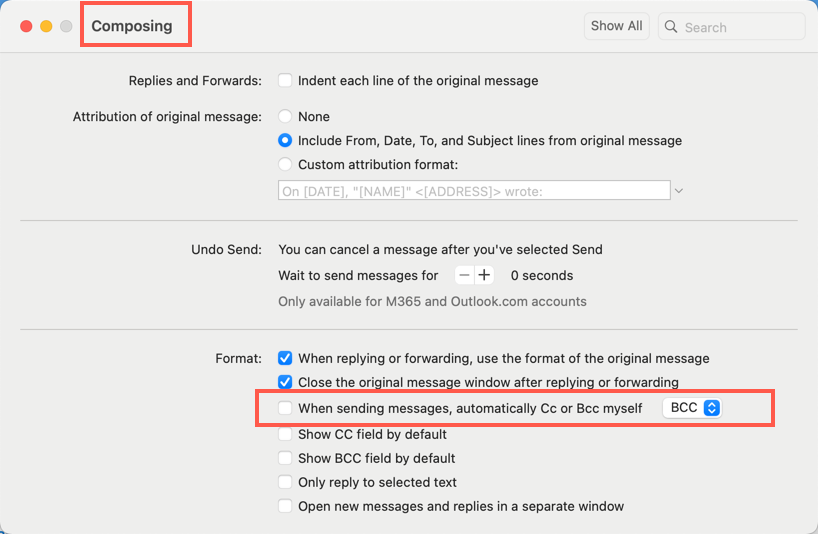 How to CC self in all emails - Microsoft Q&A