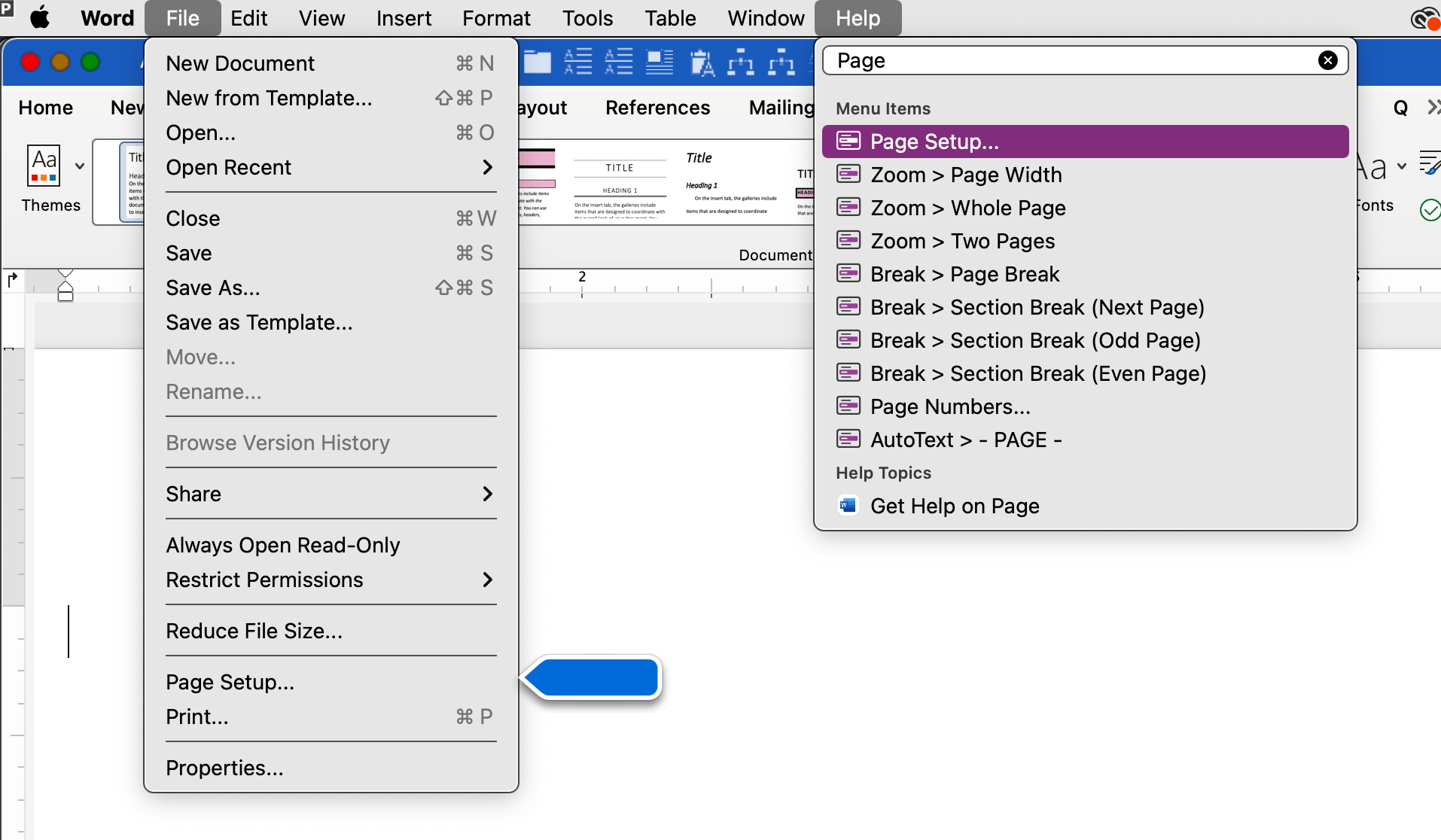 Document parameters Word for Mac - Microsoft Q&A