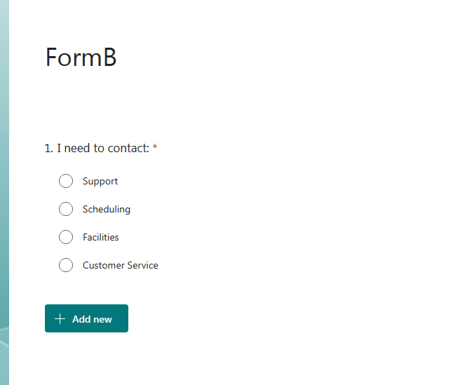 Can Microsoft Forms support logic routing? - Microsoft Q&A
