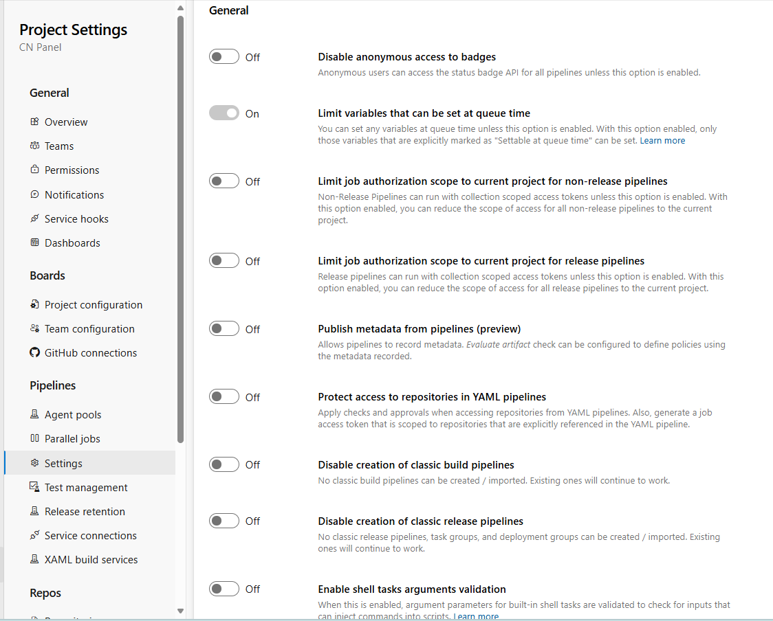 Azure pipeline couldn't download artifact from the project due to it ...