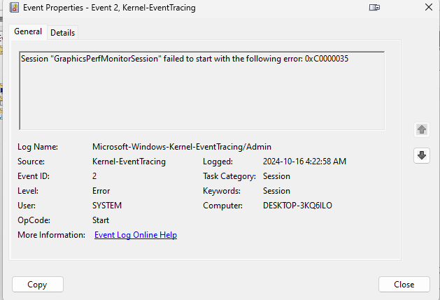 Getting 500+ errors daily on Event Viewer from ...