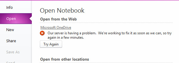 Unable to Open Notebook from Web in OneNote - Microsoft Q&A