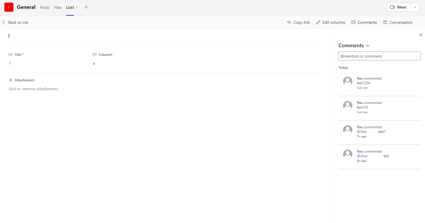 MS Teams - Notifications to Owners when a Comment is Made on List ...