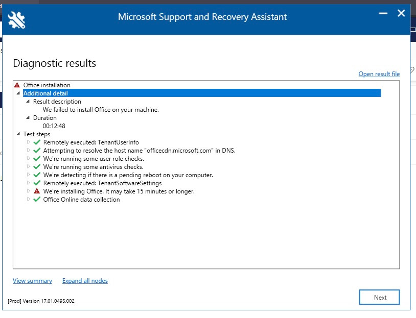 Microsoft Office 365 - won't finish install and apps won't stay open as ...