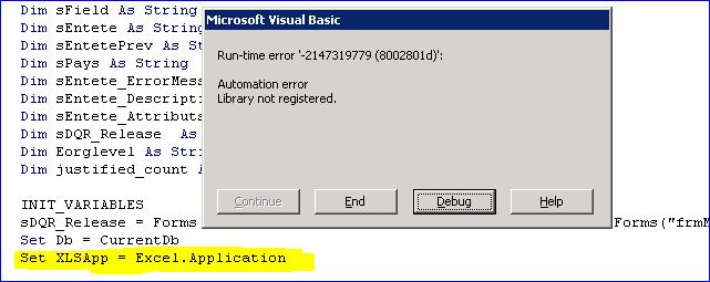 8002801d automation error - library not registered - Microsoft Q&A