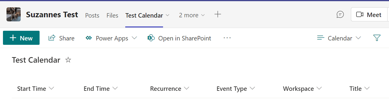 Calendar not displaying correctly in SharePoint/Teams - Microsoft Q&A