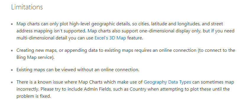 Excel map feature - Microsoft Q&A