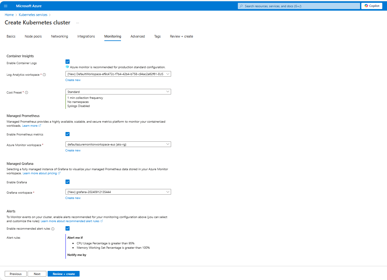 Problem with managed Prometheus and AKS - Microsoft Q&A