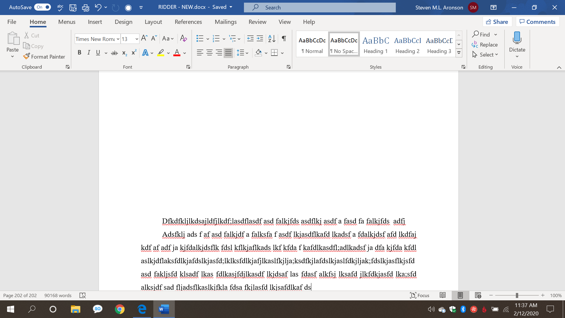 MS Word - Forces me to write at the bottom of the page so that some ...