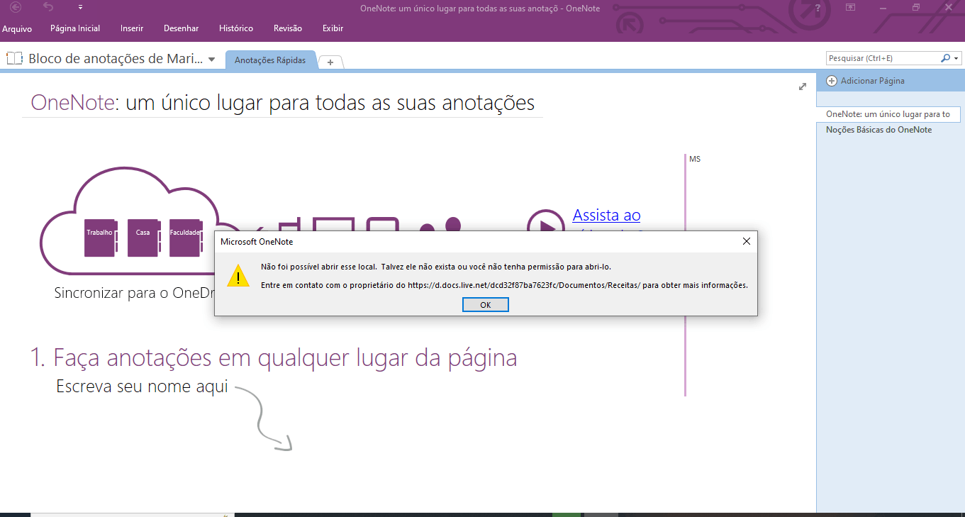 Recuperar Arquivos OneNote - Microsoft Q&A