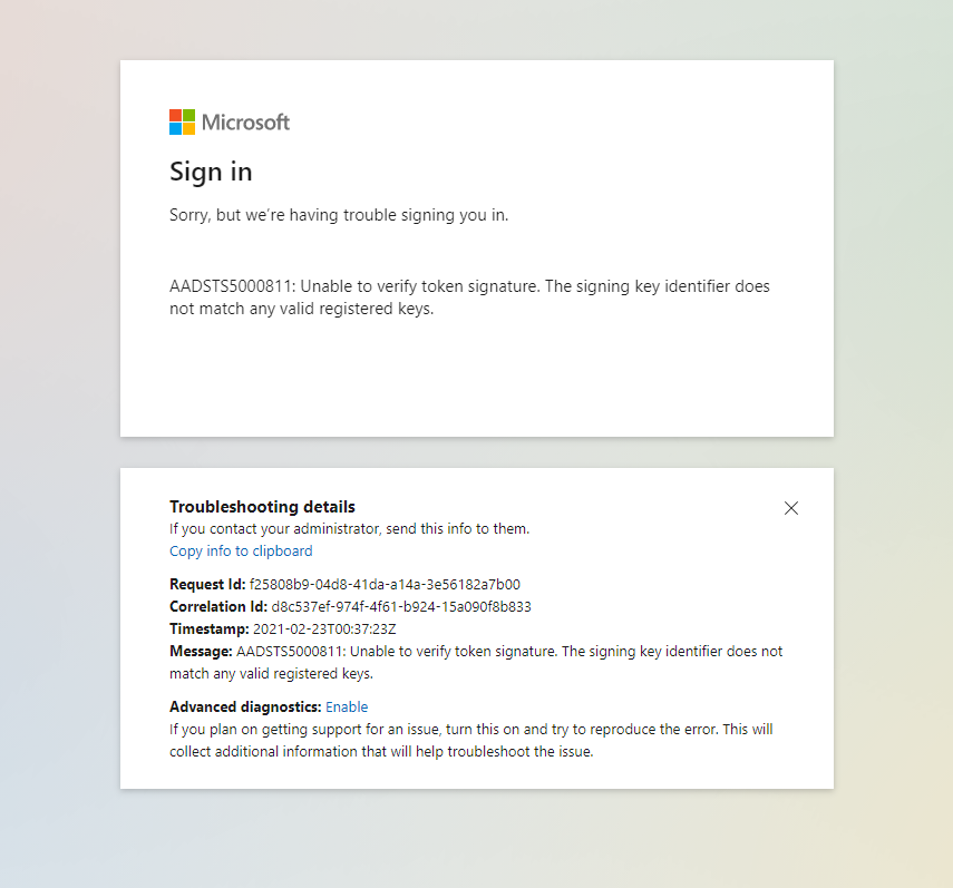 Issues logging in - Microsoft Q&A