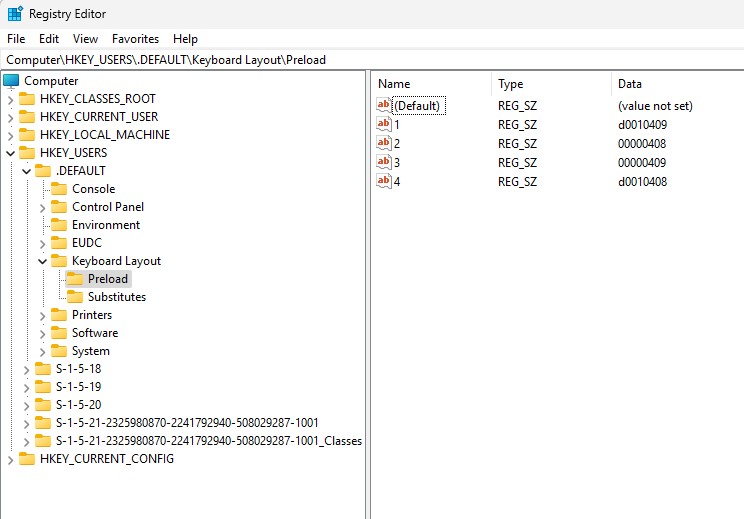 Preload