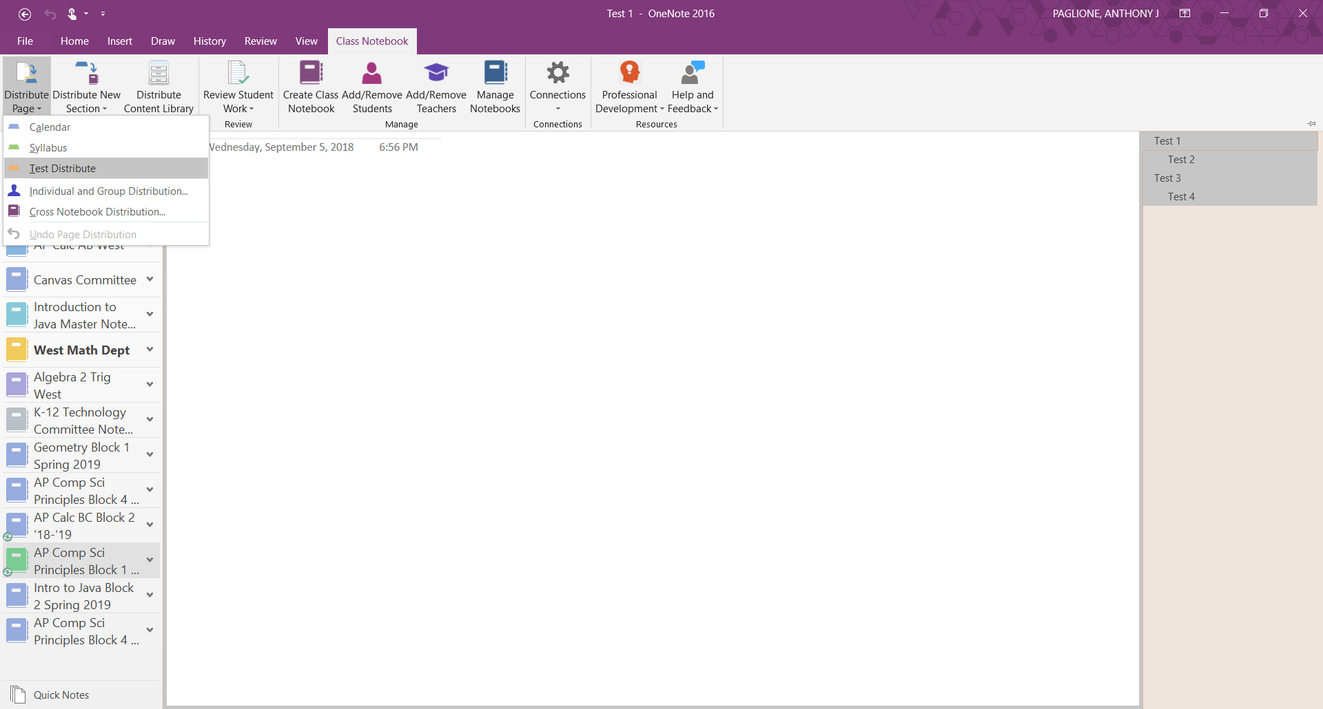 Distributing Pages in OneNote Classnotebook Subpages Get Promoted ...