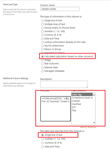 MS List Column Referencing Formula NOT Working - Microsoft Q&A