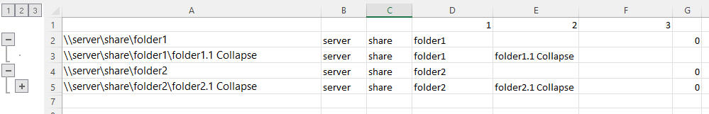 Excel collapsing rows - Microsoft Q&A