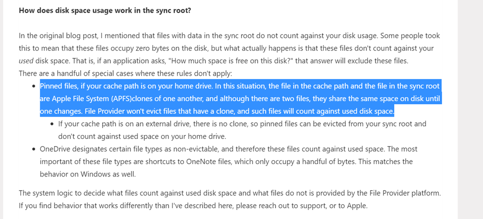 OneDrive Root Sync and Cache Folder both contain a complete set of ...