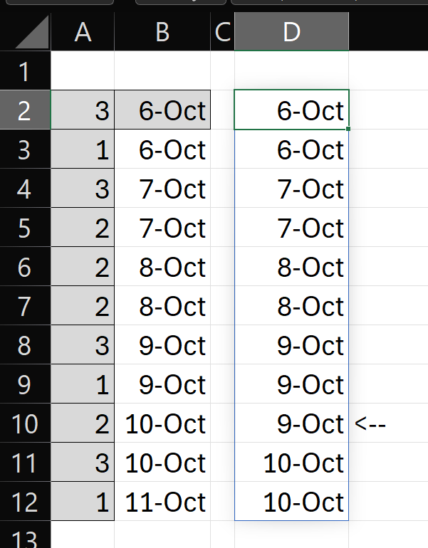 How to tell excel to sum previous values until total equals or exceeds ...